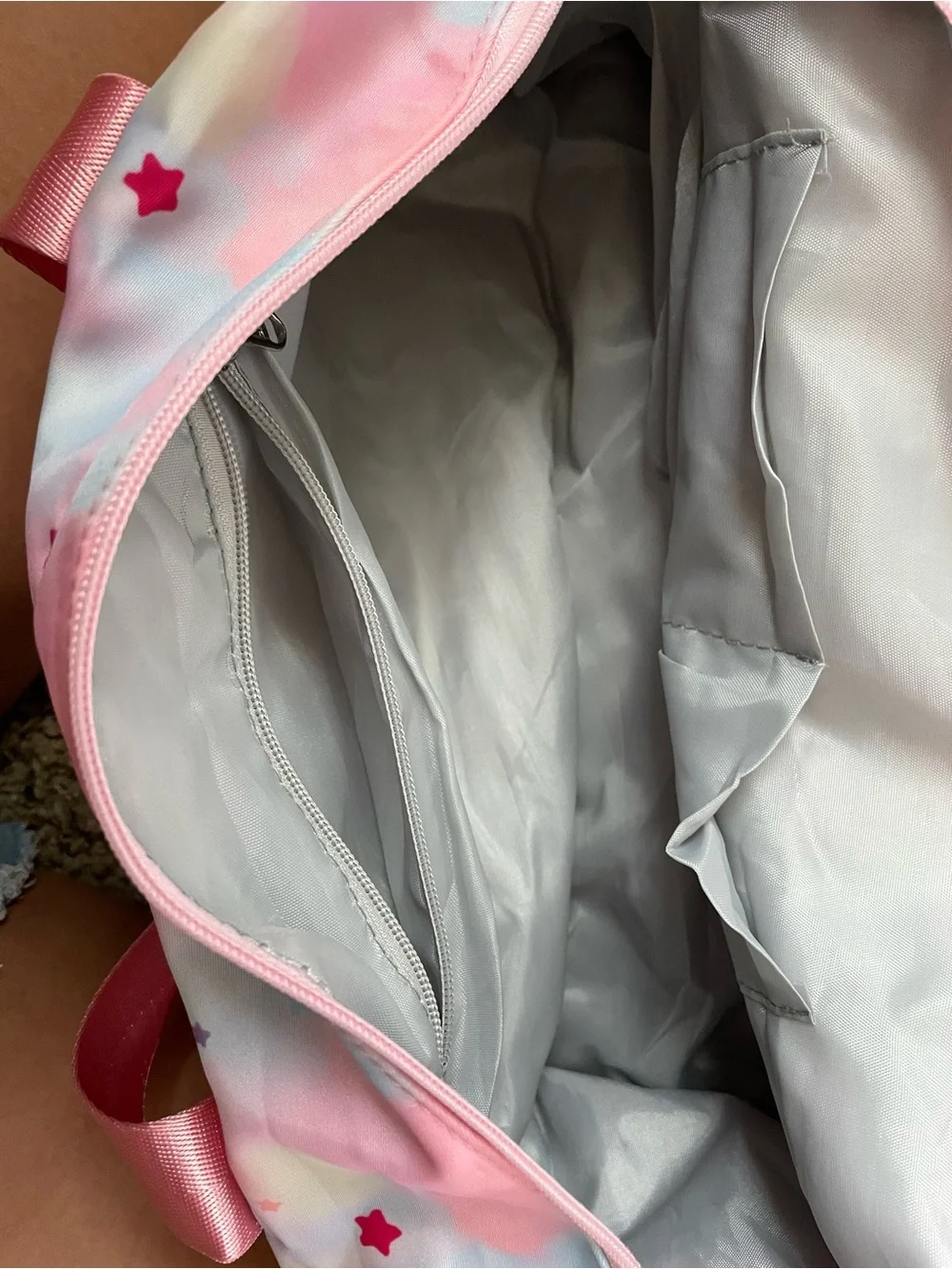 Kids Pink Star Pattern Duffel Bag